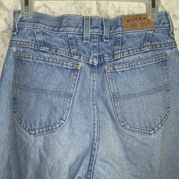 Vintage Lee High Waist Tapered Stone Wash 100% Cotton 10 Petite - Picture 9 of 14